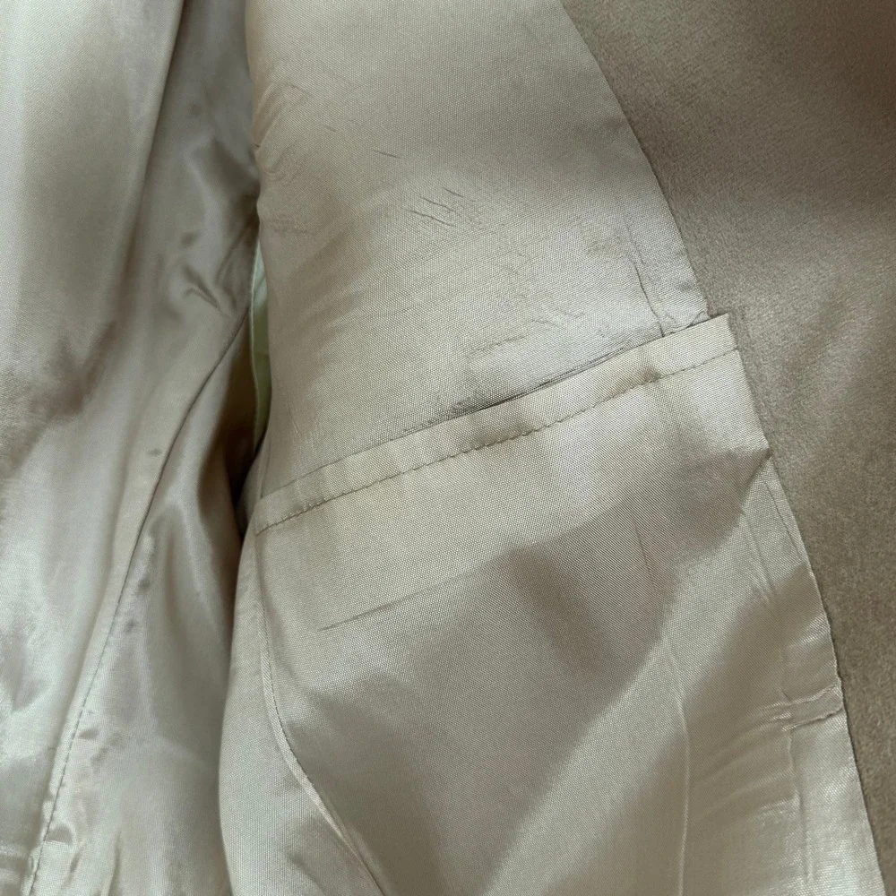 Towncraft‎ Western Sport Coat Mens 42S Tan Suede Texture Blazer Cowboy Core VTG